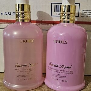 TRULY Smooth Legend Body Wash And Body Lotion Set. 15oz Each